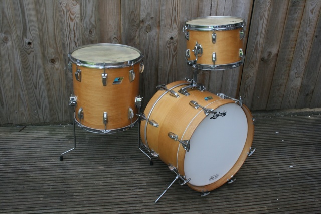 Ludwig 1973 'Jazzette' Outfit in Thermogloss Maple